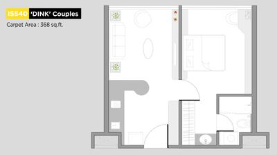 Image of 580 Sq.ft 1 RK Apartment / Flat for sale in VJ IndiLife, Pashan, Pune for Rs. 7500000