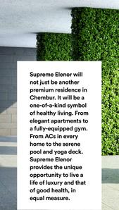 Image of 2000 Sq.ft 4 BHK Apartment / Flat for sale in Supreme Elenor, Chembur, Mumbai for Rs. 65000000