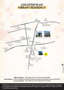 Image of 2200 Sq.ft 4 BHK Apartment / Flat for sale in Vibrant Residency, Tukoganj, Indore for Rs. 16500000