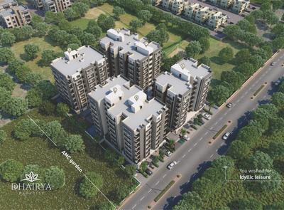 Image of 968 Sq.ft 2 BHK Apartment / Flat for sale in Omkar Dhairya Paradise, Isanpur, Ahmedabad for Rs. 4200000