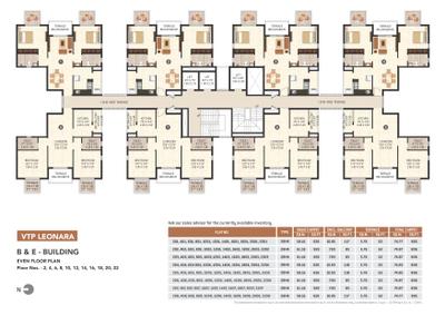 Image of 730 Sq.ft 1 BHK Apartment / Flat for sale in VTP Leonara Building G by VTP Realty, Mahalunge, Pune for Rs. 5200000