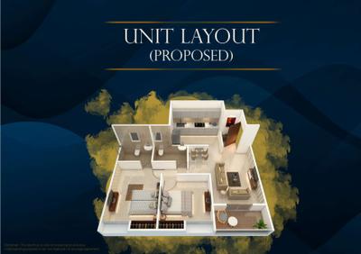 Image of 800 Sq.ft 2 BHK Apartment / Flat for sale in Gulmohar Sky Park, Dhanori, Pune for Rs. 6500000