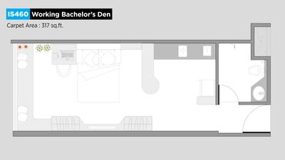 Image of 580 Sq.ft 1 RK Apartment / Flat for sale in VJ IndiLife, Pashan, Pune for Rs. 7500000