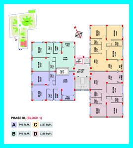 Image of 989 Sq.ft 3 BHK Apartment / Flat for sale in PS Ixora, Deshbandhu Nagar, Kolkata for Rs. 7300000