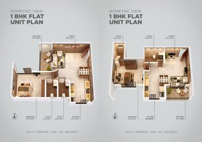 Image of 817 Sq.ft 2 BHK Apartment / Flat for sale in Balaji Estate Phase 2, Dombivli East, Thane for Rs. 4183000