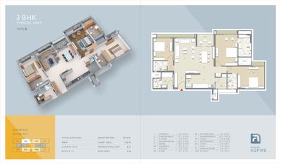 Image of 2100 Sq.ft 4 BHK Apartment / Flat for sale in Safal Riviera Aspire, Shela, Ahmedabad for Rs. 23000000