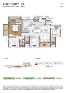 Image of 2532 Sq.ft 4 BHK Apartment / Flat for sale in Brigade Morgan Heights, Sholinganallur, Chennai for Rs. 24900000