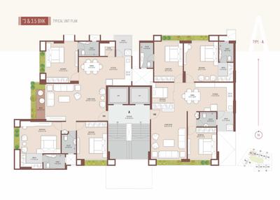 Image of 2753 Sq.ft 4 BHK Apartment / Flat for sale in Swastik Spinoza Enclave, Althan, Surat for Rs. 13000000