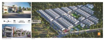 Image of 2440 Sq.ft 3 BHK Villa for sale in Srigdhas Rising East, Majarguda, Hyderabad for Rs. 20740000