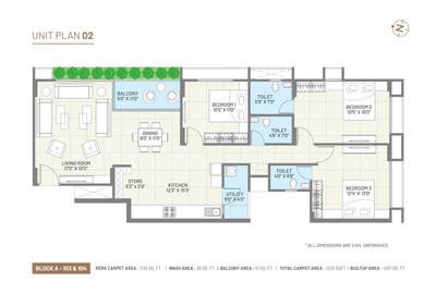 Image of 1800 Sq.ft 3 BHK Apartment / Flat for sale in Parkview One, Naranpura, Ahmedabad for Rs. 15500000
