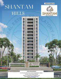 Image of 804 Sq.ft 1 BHK Apartment / Flat for sale in Shantam Hills, Bhesan, Surat for Rs. 2800000