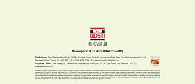 Image of 620 Sq.ft 2 BHK Apartment / Flat for sale in Dosti Desire Dosti Pearl, Thane West, Thane for Rs. 10500000