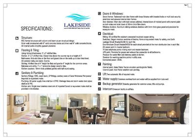 Image of 1148 Sq.ft 2 BHK Apartment / Flat for sale in Pearlite Lakeside, Parappana Agrahara, Bengaluru for Rs. 8500000