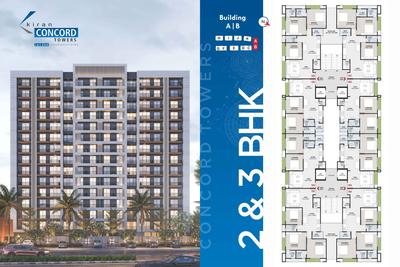 Image of 1730 Sq.ft 3 BHK Apartment / Flat for sale in Kiran Concord Towers, Dahin Nagar, Surat for Rs. 5710000