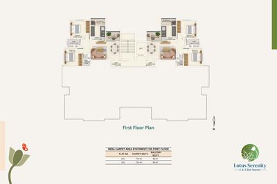 Image of 1349 Sq.ft 3 BHK Apartment / Flat for sale in Vulcan Lotus Serenity, Balewadi, Pune for Rs. 16300000
