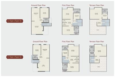 Image of 1700 Sq.ft 4 BHK Villa for sale in Sunrise Red Coral 52, Atladara, Vadodara for Rs. 11000000