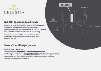 Image of 700 Sq.ft 2 BHK Apartment / Flat for sale in Vinod Celestia, Mundhwa, Pune for Rs. 7500000