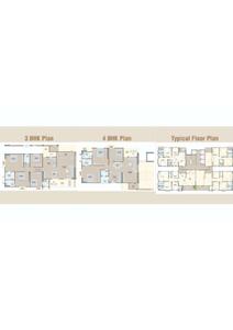 Image of 1500 Sq.ft 3 BHK Apartment / Flat for sale in Virat Sai Shukan Residency Vadodara by Virat Associates, Navapura, Vadodara for Rs. 6500000