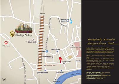 Image of 599 Sq.ft 1 BHK Apartment / Flat for sale in Radhey Galaxy Phase 2, Karjat, Thane for Rs. 2900000