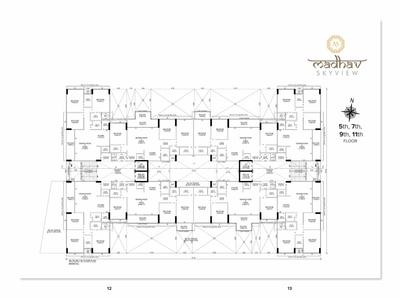 Image of 2313 Sq.ft 3 BHK Apartment / Flat for sale in Madhav Skyview, Raysan, Gandhinagar for Rs. 10300000