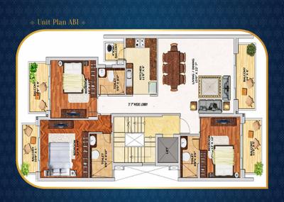 Image of 2650 Sq.ft 4 BHK Apartment / Flat for sale in Adani Samsara, Sector 61, Gurgaon for Rs. 63500000