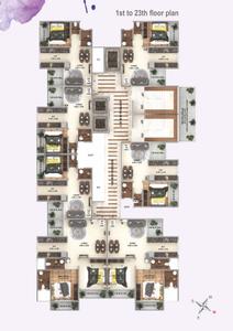 Image of 710 Sq.ft 1 BHK Apartment / Flat for sale in Vaishnavi Pride, Kalyan East, Kalyan for Rs. 4999000