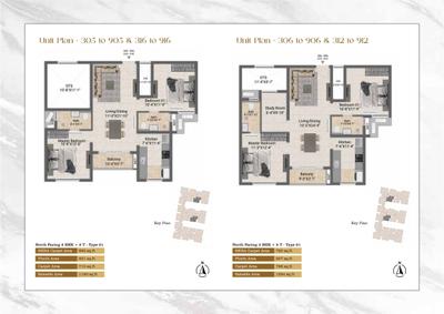 Image of 1827 Sq.ft 3 BHK Apartment / Flat for sale in Silversky The One, Perungalathur, Chennai for Rs. 12512660