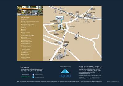 Image of 1166 Sq.ft 3 BHK Apartment / Flat for sale in Sri Sai Viradhya, Peerzadiguda, Hyderabad for Rs. 8746542