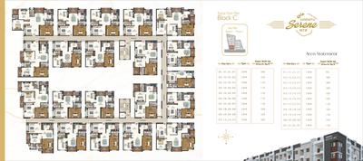 Image of 1570 Sq.ft 3 BHK Apartment / Flat for sale in Samhita Serene MTB Phase I by Samhita Builders PVT LTD, Kithiganur, Bengaluru for Rs. 14800000