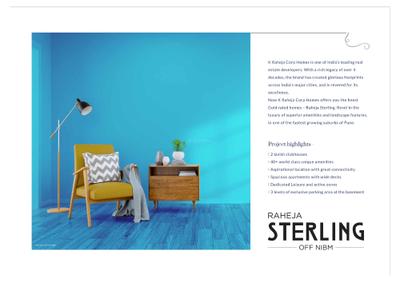 Image of 950 Sq.ft 2 BHK Apartment / Flat for sale in K Raheja Sterling Tower 2, Mohammed Wadi, Pune for Rs. 8500000