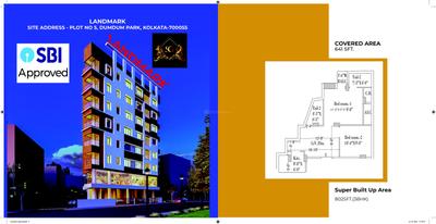 Image of 815 Sq.ft 2 BHK Apartment / Flat for sale in Signature The Landmark, Dum Dum Park, Kolkata for Rs. 4000000