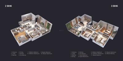 Image of 1300 Sq.ft 3 BHK Apartment / Flat for sale in Osian Diya Estrella 45, Balewadi, Pune for Rs. 17900000