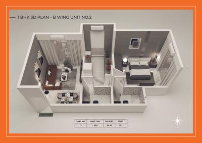 Image of 540 Sq.ft 1 BHK Apartment / Flat for sale in Ashapura The Rising 58, Vikhroli East, Mumbai for Rs. 6715600