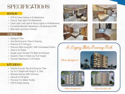 Image of 1365 Sq.ft 3 BHK Apartment / Flat for sale in Vikash Heights IV, Sirsi, Jaipur for Rs. 6600000