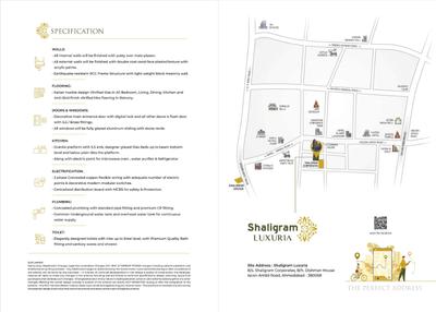 Image of 3868 Sq.ft 4 BHK Apartment / Flat for sale in Shaligram Luxuria, Ambli, Ahmedabad for Rs. 33600000