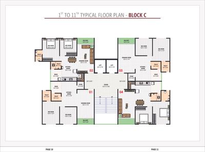 Image of 1890 Sq.ft 3 BHK Apartment / Flat for sale in Ved Vedant Antilia, Vastral, Ahmedabad for Rs. 7000000