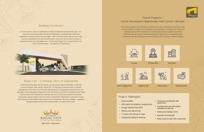Image of 1650 Sq.ft Residential Plot / Land for sale in Regal City, Poranki Rural, Vijayawada for Rs. 6220000