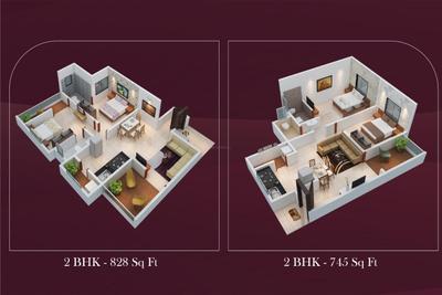 Image of 1497 Sq.ft 3 BHK Apartment / Flat for sale in Mahalaxmi Elegance, Mohammed Wadi, Pune for Rs. 8500000