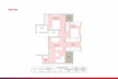 Image of 988 Sq.ft 2 BHK Apartment / Flat for sale in Urway Aikyam, Ravet, Pune for Rs. 8300000