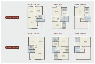 Image of 1700 Sq.ft 4 BHK Villa for sale in Sunrise Red Coral 52, Atladara, Vadodara for Rs. 11000000