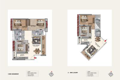 Image of 1300 Sq.ft 3 BHK Apartment / Flat for sale in Tristar BC Corp Avita, Bandra East, Mumbai for Rs. 40000000