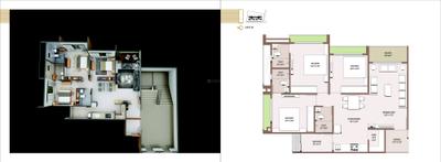 Image of 1683 Sq.ft 3 BHK Apartment / Flat for sale in Aditya Prime , Vaishno Devi Circle, Ahmedabad for Rs. 7100000