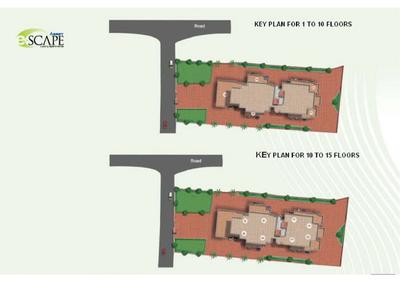 Image of 1405 Sq.ft 3 BHK Apartment / Flat for sale in Asset E Scape, Kakkanad, Kochi for Rs. 6500000