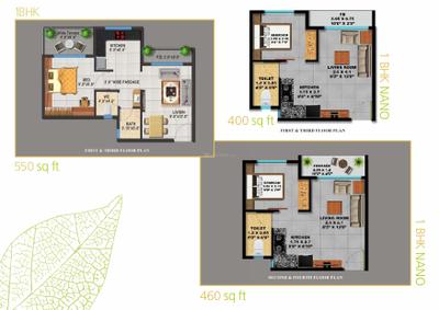 Image of 550 Sq.ft 1.5 BHK Apartment / Flat for sale in Guptari Galaxy City, Jite, Thane for Rs. 1500000