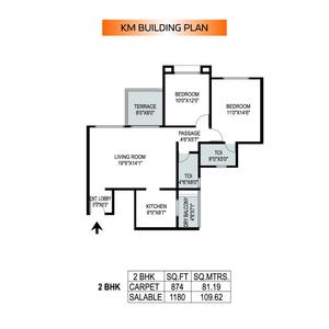 Image of 1400 Sq.ft 3 BHK Apartment / Flat for sale in Pride Purple Park Express Phase II, Baner, Pune for Rs. 17600000