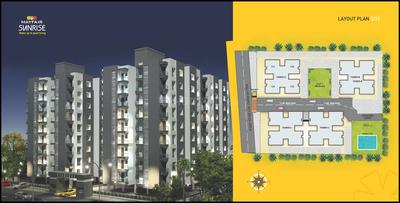 Image of 750 Sq.ft 2 BHK Apartment / Flat for sale in Northway Sunrise, Atladara, Vadodara for Rs. 2900000
