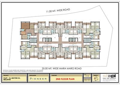 Image of 1940 Sq.ft 3 BHK Apartment / Flat for sale in Pioneer The View, Belapur CBD, Navi Mumbai for Rs. 28100000
