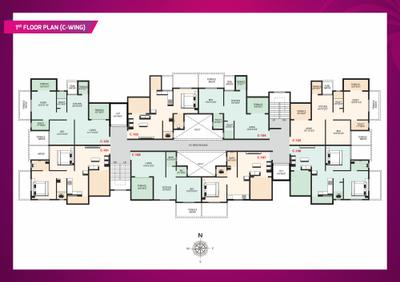 Image of 1101 Sq.ft 2.5 BHK Apartment / Flat for sale in Wonder Nest, Moshi, Pune for Rs. 6299491