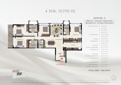 Image of 1450 Sq.ft 3 BHK Apartment / Flat for sale in MICL Aaradhya Evoq, Vile Parle West, Mumbai for Rs. 77500000