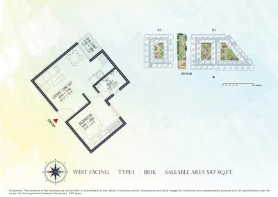 Image of 1142 Sq.ft 3 BHK Apartment / Flat for sale in Sowparnika Indradhanush Phase I, Yelachanayakanapura, Bengaluru for Rs. 9500000